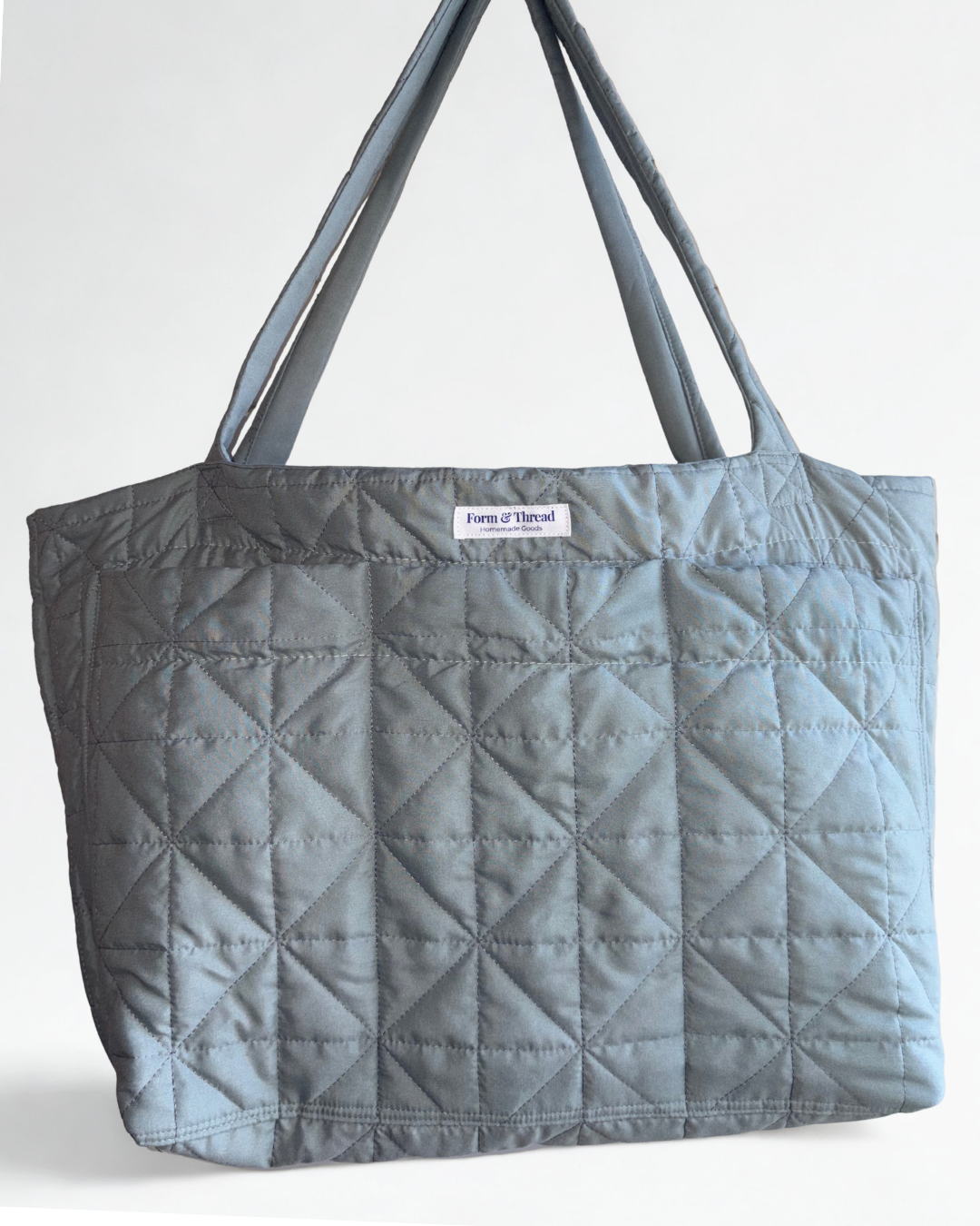 Sage Quilted Tote - Large