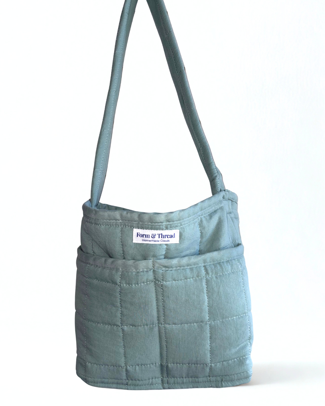 Sage Quilted Tote - Mini