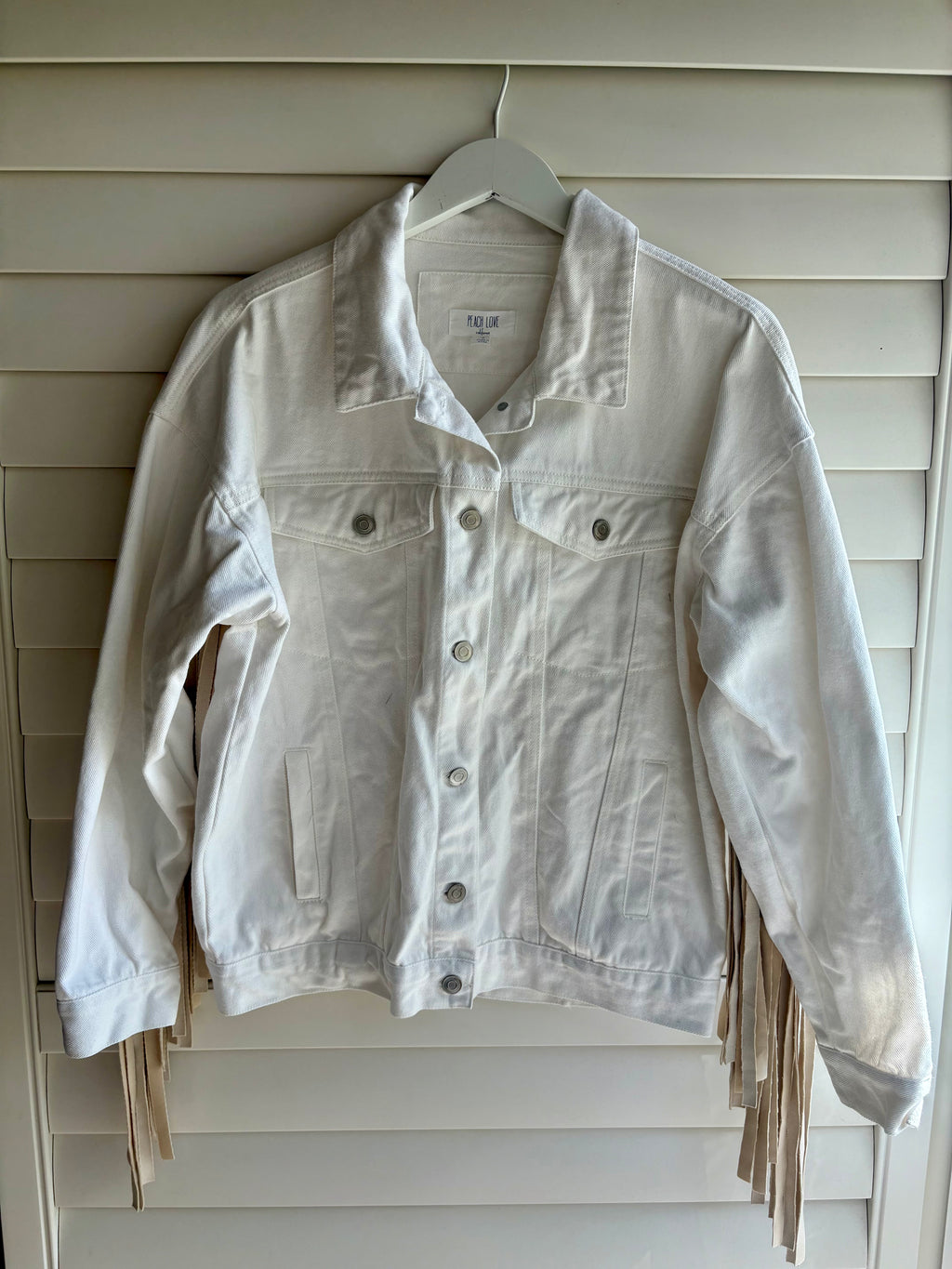 Denim Fringe Jacket
