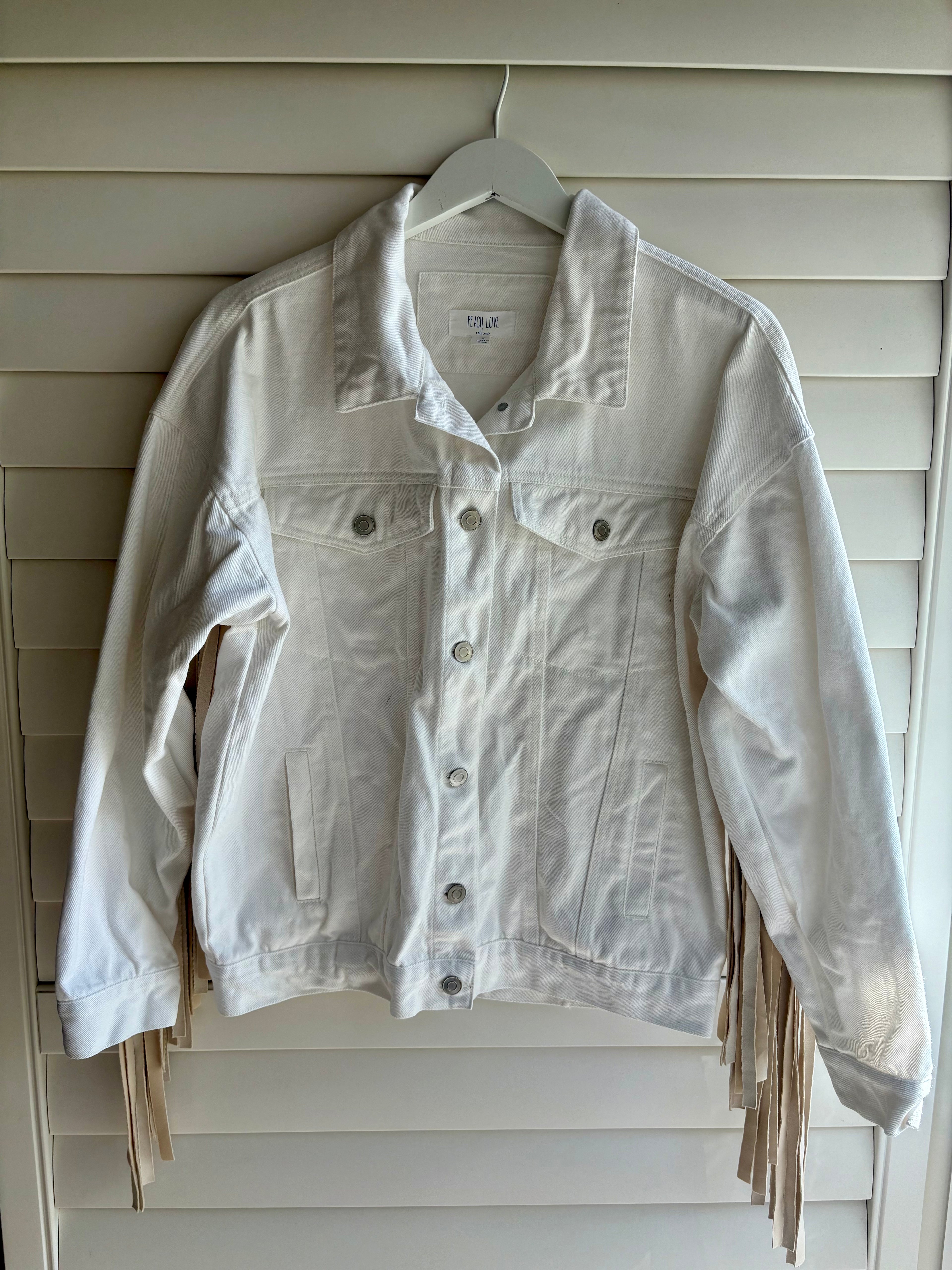 Denim Fringe Jacket