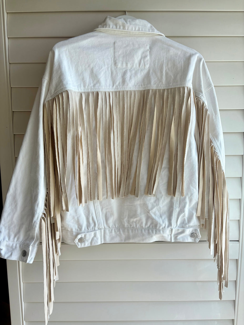 Denim Fringe Jacket