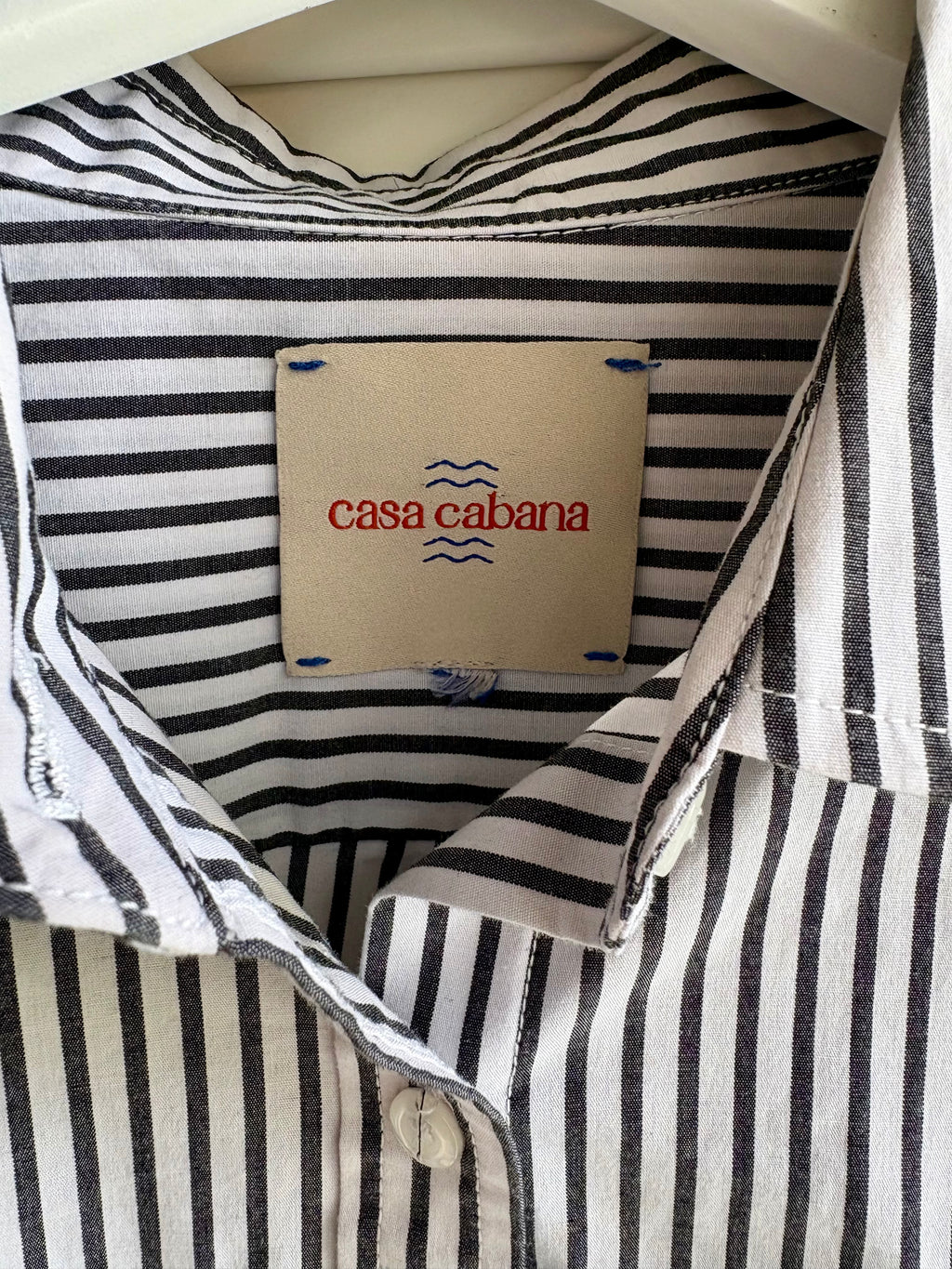 Charcoal Stripe Button Down
