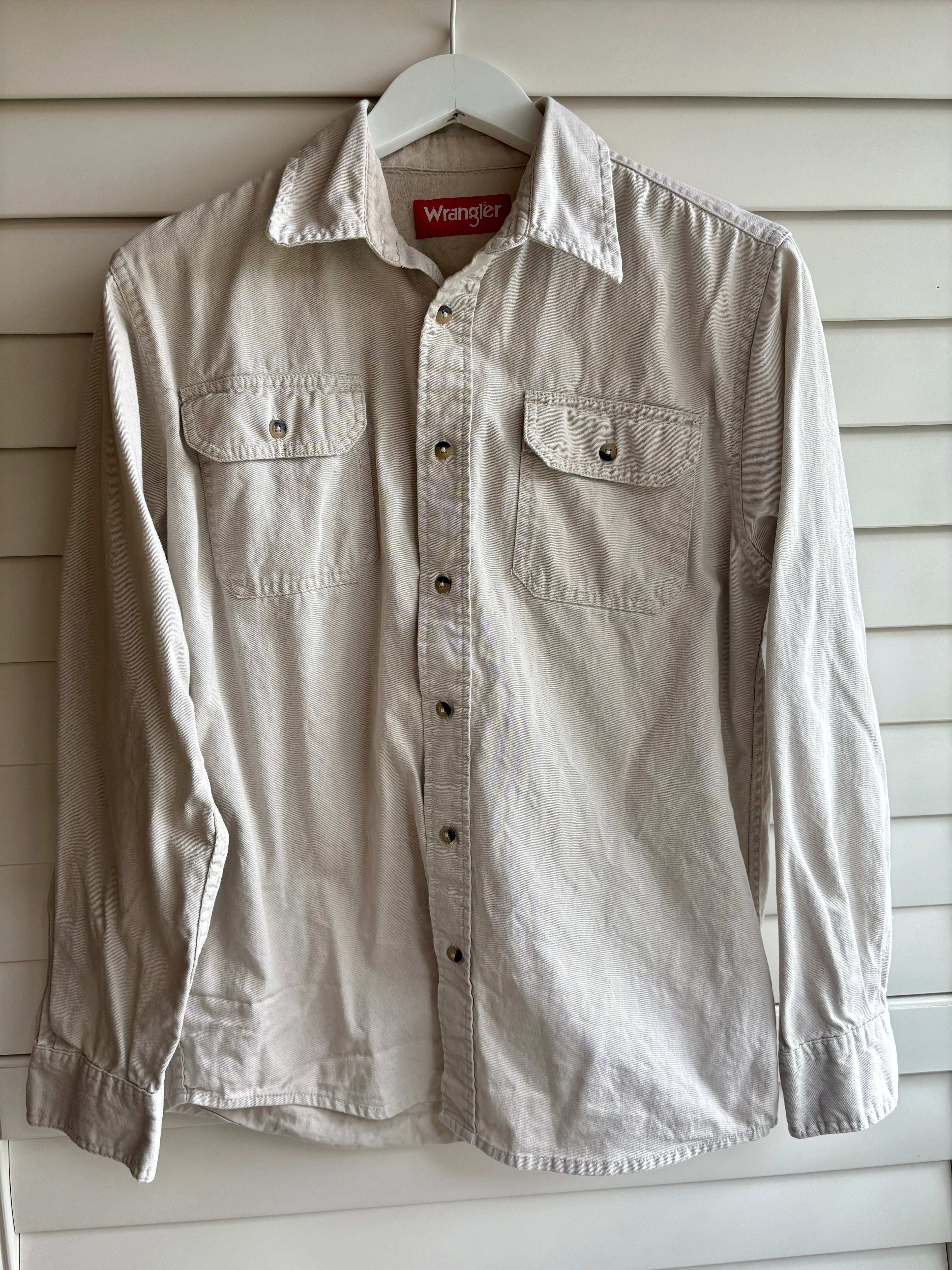 Khaki Denim Button Down