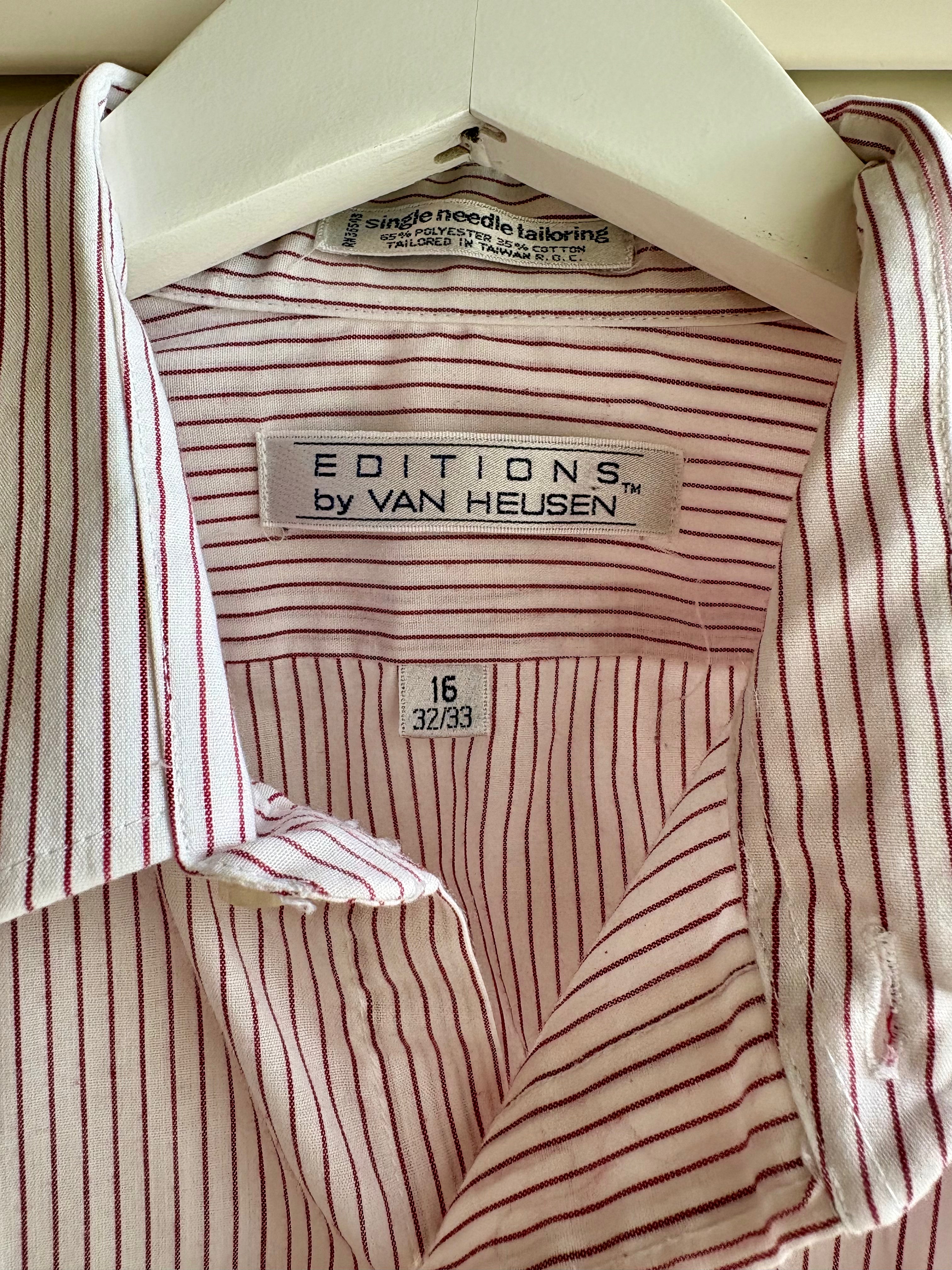 Red Striped Button Down