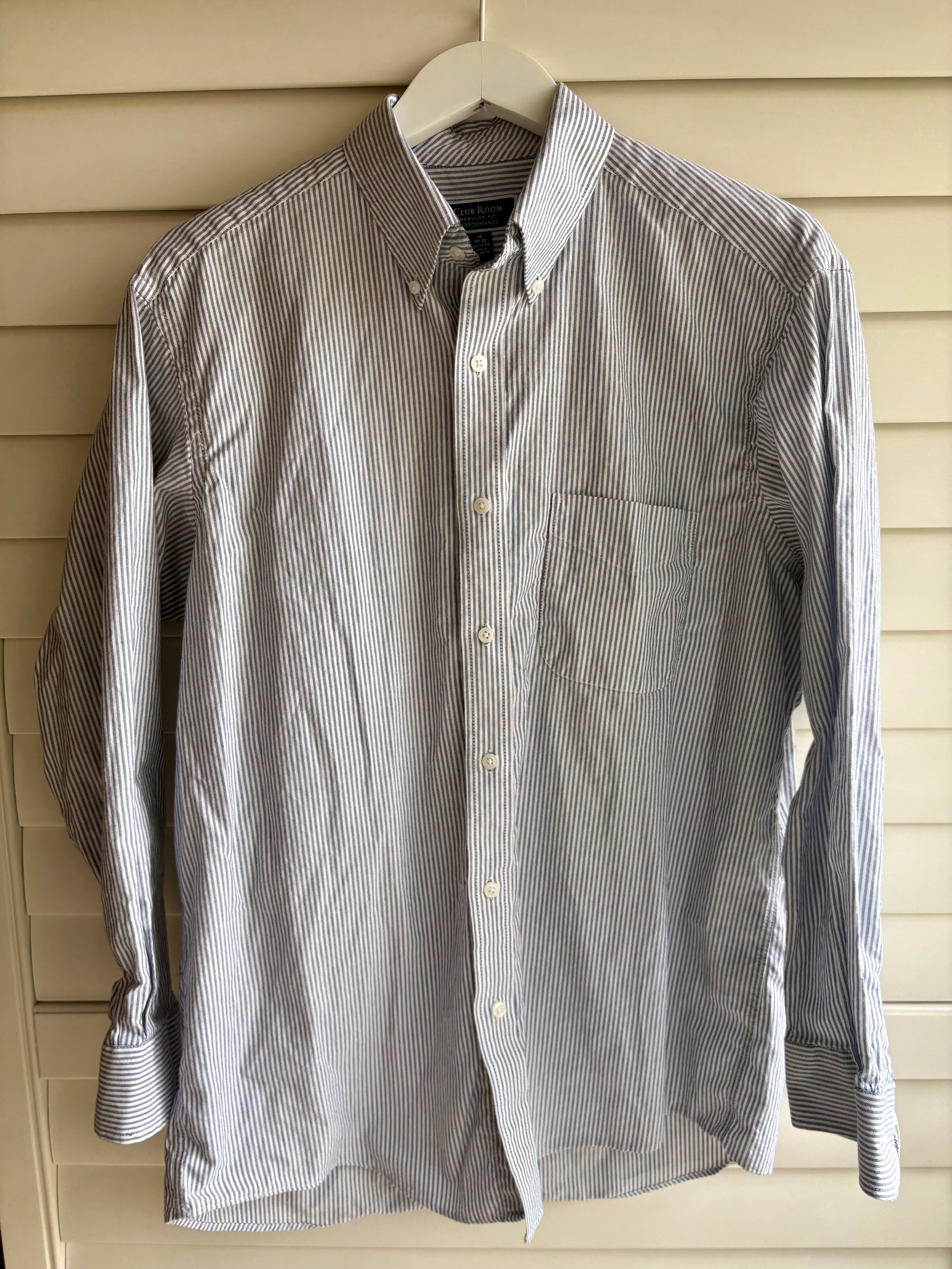 Blue Striped Button Down