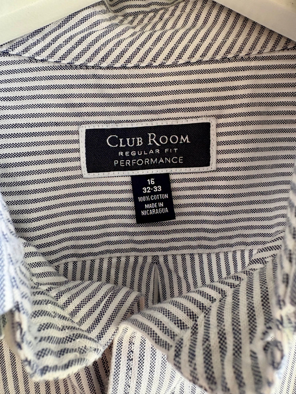 Blue Striped Button Down