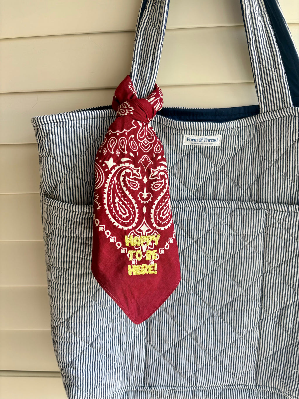 "Happy to be here!" Bandana